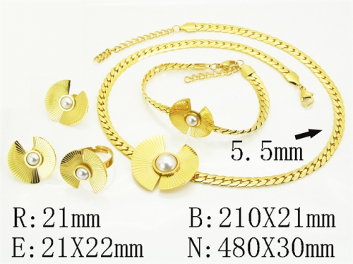 HY Wholesale Jewelry Set 316L Stainless Steel jewelry Set Fashion Jewelry-HY50S0605JQQ