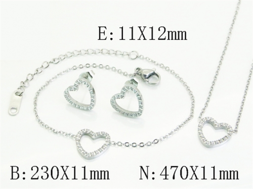 HY Wholesale Jewelry Set 316L Stainless Steel jewelry Set Fashion Jewelry-HY30S0165JPF
