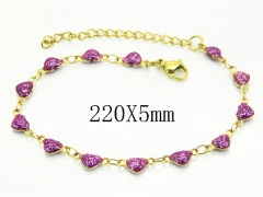 HY Wholesale Bracelets 316L Stainless Steel Jewelry Bracelets-HY62BN0716VJL