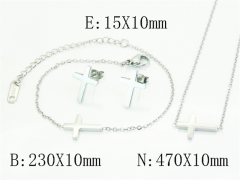 HY Wholesale Jewelry Set 316L Stainless Steel jewelry Set Fashion Jewelry-HY30S0155PL