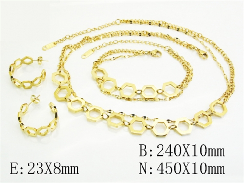 HY Wholesale Jewelry Set 316L Stainless Steel jewelry Set Fashion Jewelry-HY30S0171INS