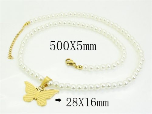 HY Wholesale Stainless Steel 316L Jewelry Popular Necklaces-HY80N0961OL