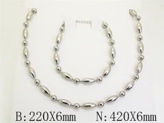 HY Wholesale Stainless Steel 316L Necklaces Bracelets Sets-HY70S0631OH