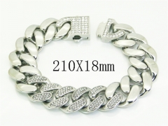 HY Wholesale Bracelets 316L Stainless Steel Jewelry Bracelets-HY13B0070KNL