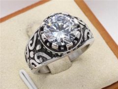 HY Wholesale Rings Jewelry 316L Stainless Steel Jewelry Popular Rings-HY0013R2499