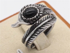 HY Wholesale Rings Jewelry 316L Stainless Steel Jewelry Popular Rings-HY0013R2372