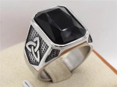 HY Wholesale Rings Jewelry 316L Stainless Steel Jewelry Popular Rings-HY0013R2515