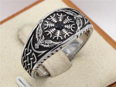 HY Wholesale Rings Jewelry 316L Stainless Steel Jewelry Popular Rings-HY0013R2488