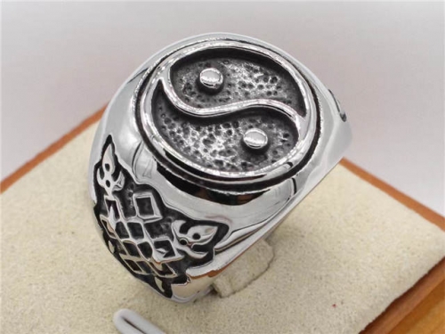 HY Wholesale Rings Jewelry 316L Stainless Steel Jewelry Popular Rings-HY0013R2308
