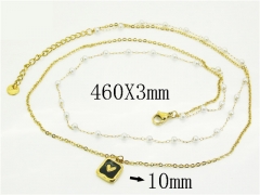 HY Wholesale Stainless Steel 316L Jewelry Popular Necklaces-HY30N0185HSS