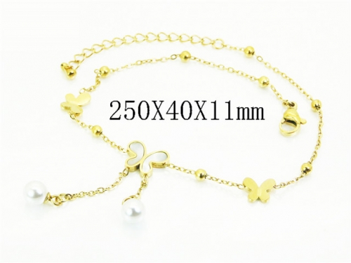 HY Wholesale Anklet Stainless Steel 316L Fashion Jewelry-HY32B1242SPL