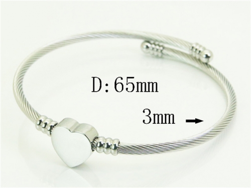 HY Wholesale Bangles Jewelry Stainless Steel 316L Popular Bangle-HY94B0057MQ