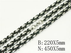 HY Wholesale Stainless Steel 316L Necklaces Bracelets Sets-HY62S0512HPD