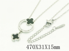 HY Wholesale Stainless Steel 316L Jewelry Popular Necklaces-HY19N0647OR