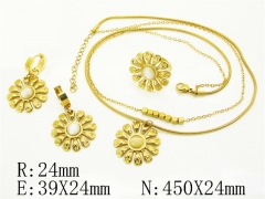 HY Wholesale Jewelry Set 316L Stainless Steel jewelry Set Fashion Jewelry-HY50S0622IHD