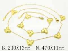 HY Wholesale Stainless Steel 316L Necklaces Bracelets Sets-HY30S0182IWW