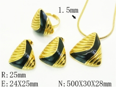 HY Wholesale Jewelry Set 316L Stainless Steel jewelry Set Fashion Jewelry-HY50S0633IHF