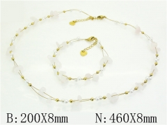 HY Wholesale Stainless Steel 316L Necklaces Bracelets Sets-HY12S1380HKE