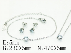 HY Wholesale Jewelry Set 316L Stainless Steel jewelry Set Fashion Jewelry-HY30S0179PL