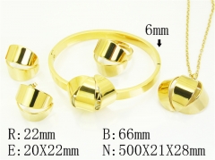 HY Wholesale Jewelry Set 316L Stainless Steel jewelry Set Fashion Jewelry-HY50S0639JEE