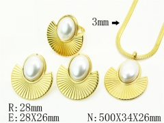 HY Wholesale Jewelry Set 316L Stainless Steel jewelry Set Fashion Jewelry-HY50S0636IHC