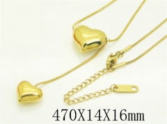 HY Wholesale Stainless Steel 316L Jewelry Popular Necklaces-HY41N0413HIF