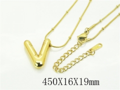 HY Wholesale Stainless Steel 316L Jewelry Popular Necklaces-HY89N0036VLL