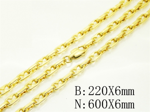 HY Wholesale Stainless Steel 316L Necklaces Bracelets Sets-HY82S0091JPD