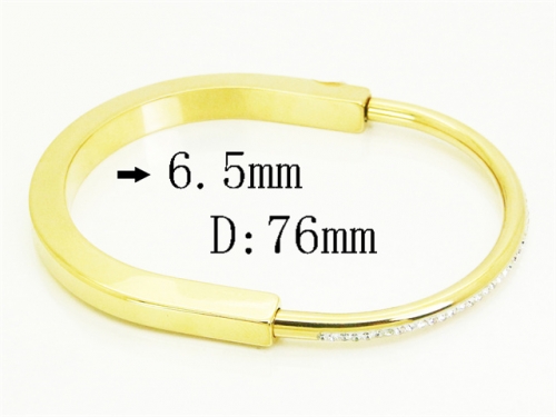 HY Wholesale Bangles Jewelry Stainless Steel 316L Popular Bangle-HY94B0112IIE