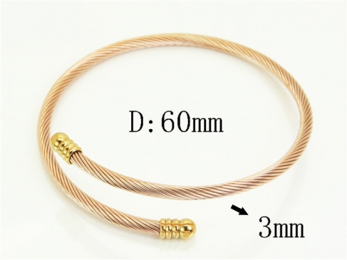 HY Wholesale Bangles Jewelry Stainless Steel 316L Popular Bangle-HY94B0013MC