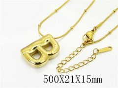 HY Wholesale Stainless Steel 316L Jewelry Popular Necklaces-HY89N0016BLL