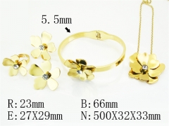 HY Wholesale Jewelry Set 316L Stainless Steel jewelry Set Fashion Jewelry-HY50S0640JWW