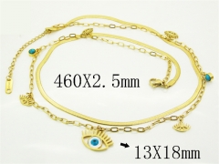 HY Wholesale Stainless Steel 316L Jewelry Popular Necklaces-HY41N0429HJD