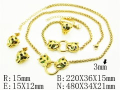 HY Wholesale Jewelry Set 316L Stainless Steel jewelry Set Fashion Jewelry-HY50S0615JSS