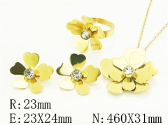 HY Wholesale Jewelry Set 316L Stainless Steel jewelry Set Fashion Jewelry-HY80S0132IPD