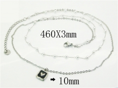 HY Wholesale Stainless Steel 316L Jewelry Popular Necklaces-HY30N0184OS