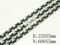 HY Wholesale Stainless Steel 316L Necklaces Bracelets Sets-HY62S0513IIS