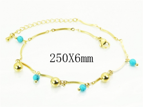 HY Wholesale Anklet Stainless Steel 316L Fashion Jewelry-HY32B1244QPL