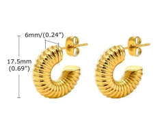 HY Wholesale Jewelry Earrings 316L Stainless Steel Earrings Jewelry-HY0067E0105