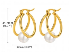 HY Wholesale Jewelry Earrings 316L Stainless Steel Earrings Jewelry-HY0067E0367