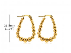 HY Wholesale Jewelry Earrings 316L Stainless Steel Earrings Jewelry-HY0067E0401