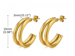 HY Wholesale Jewelry Earrings 316L Stainless Steel Earrings Jewelry-HY0067E0369