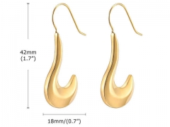 HY Wholesale Jewelry Earrings 316L Stainless Steel Earrings Jewelry-HY0067E0048