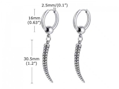 HY Wholesale Jewelry Earrings 316L Stainless Steel Earrings Jewelry-HY0067E0592