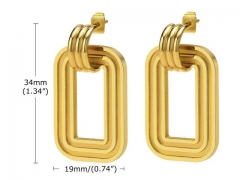 HY Wholesale Jewelry Earrings 316L Stainless Steel Earrings Jewelry-HY0067E0001