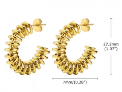 HY Wholesale Jewelry Earrings 316L Stainless Steel Earrings Jewelry-HY0067E0093