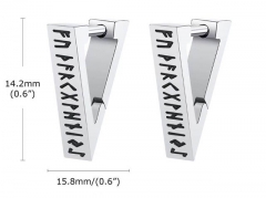 HY Wholesale Jewelry Earrings 316L Stainless Steel Earrings Jewelry-HY0067E0521