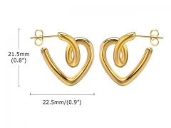 HY Wholesale Jewelry Earrings 316L Stainless Steel Earrings Jewelry-HY0067E0031