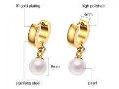 HY Wholesale Jewelry Earrings 316L Stainless Steel Earrings Jewelry-HY0067E0430