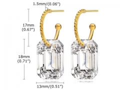 HY Wholesale Jewelry Earrings 316L Stainless Steel Earrings Jewelry-HY0067E0179